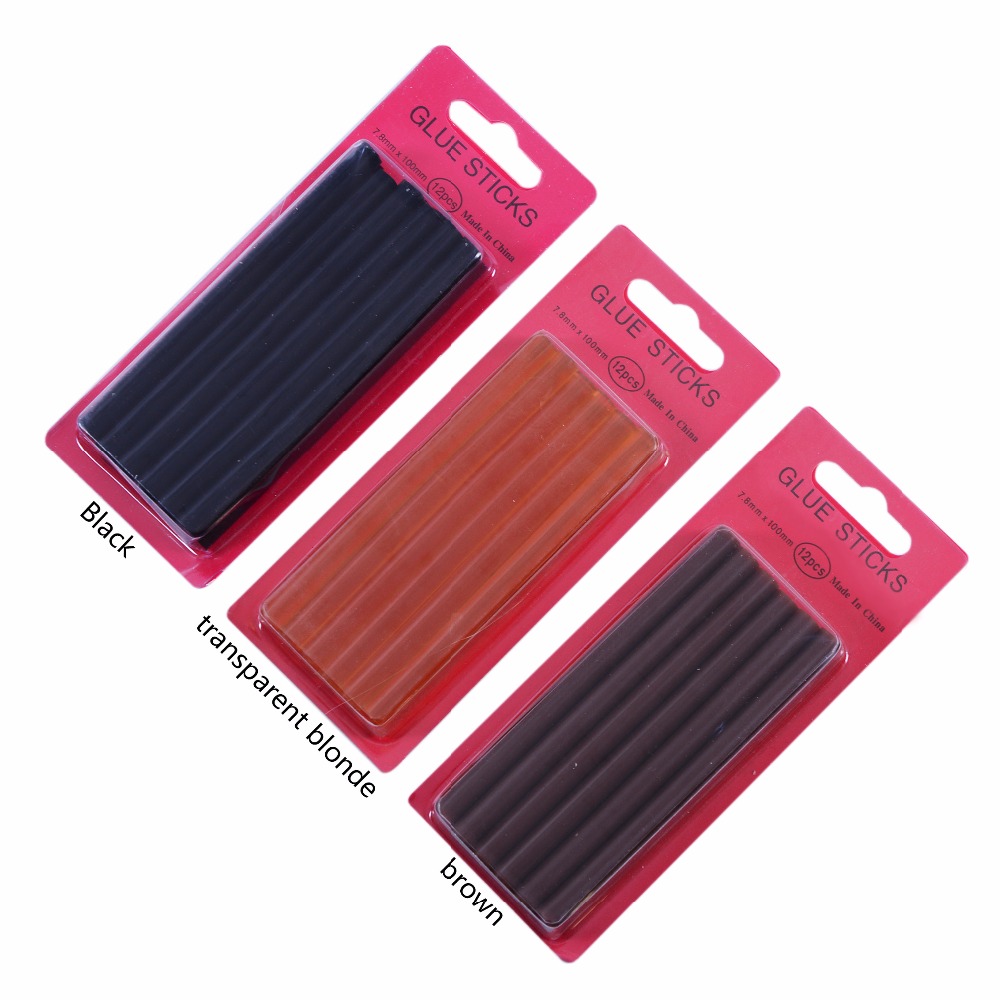 Glue Gun Hair - 12 sztuk/partia 0.7*10 cm klej topliwy