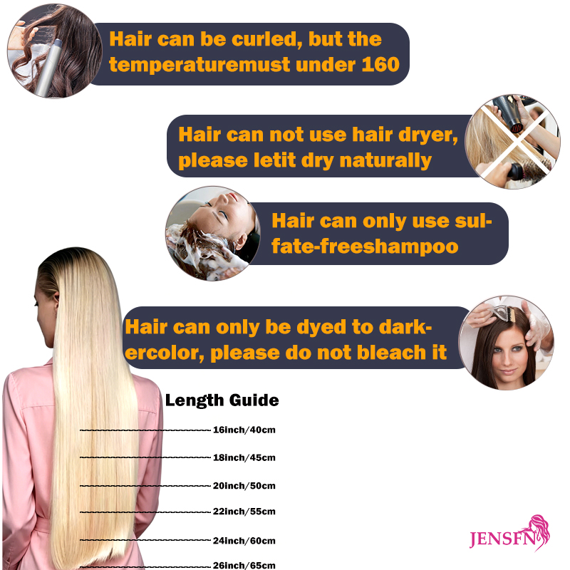 JENSFN proste doczepy z końców – Hair Care Tips recenzja i cena