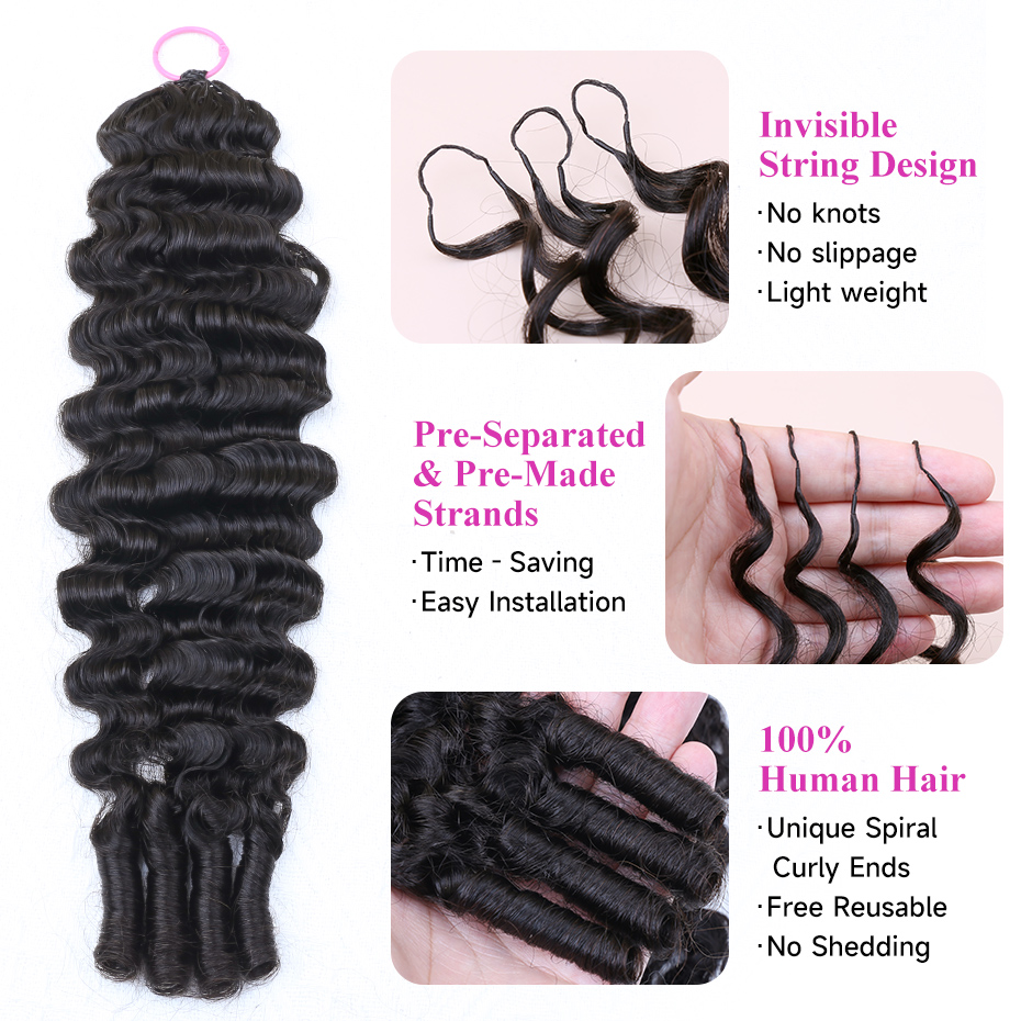 100% naturalne włosy ludzkie,  – Feather Hair Extension recenzja i cena