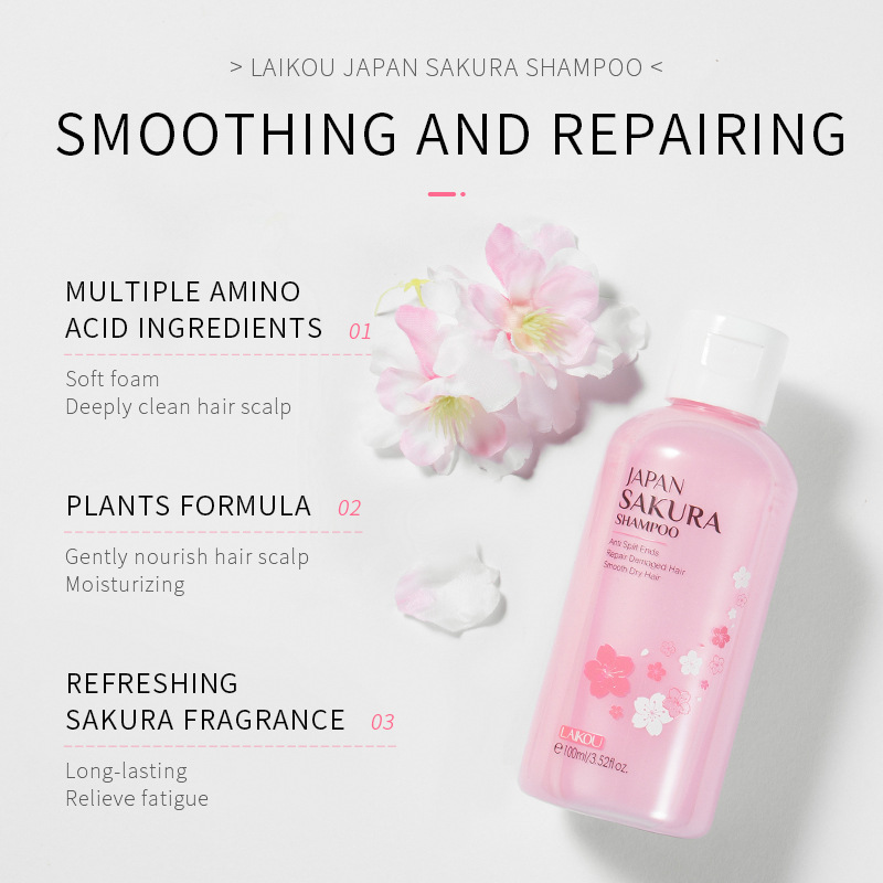 LAIKOU japonia Sakura szampon  – Hair Care Korean Products recenzja i cena