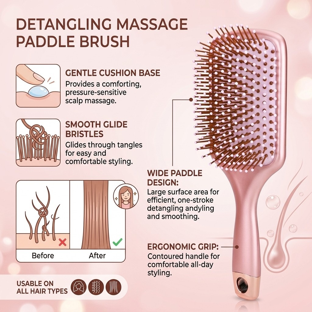Ergonomiczna szczotka do włosó – Hair Care Tips recenzja i cena